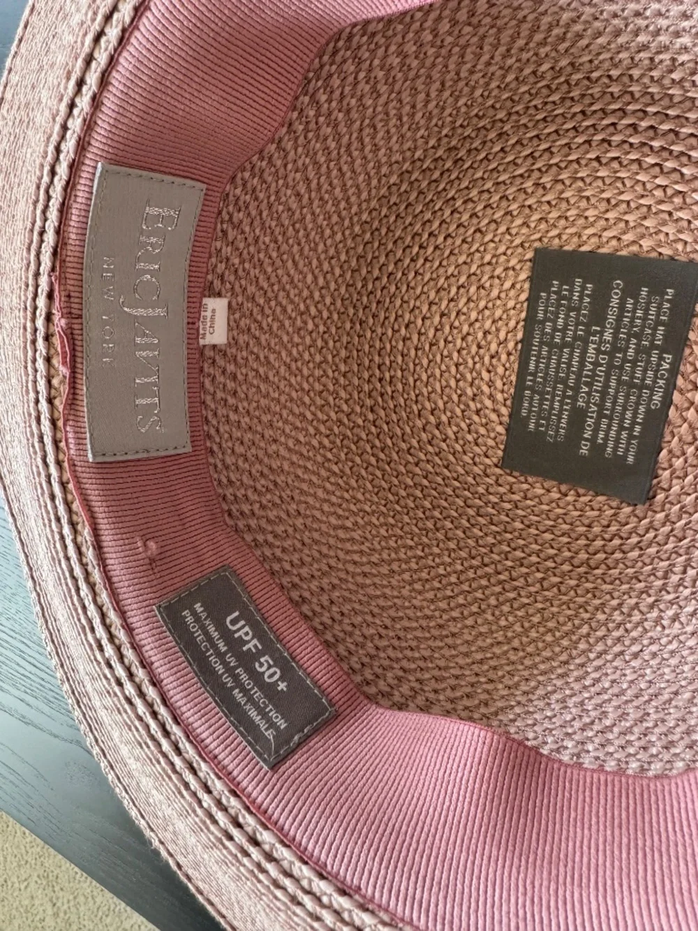 Eric Javits Hampton Hat Blush - Picture 5 of 6